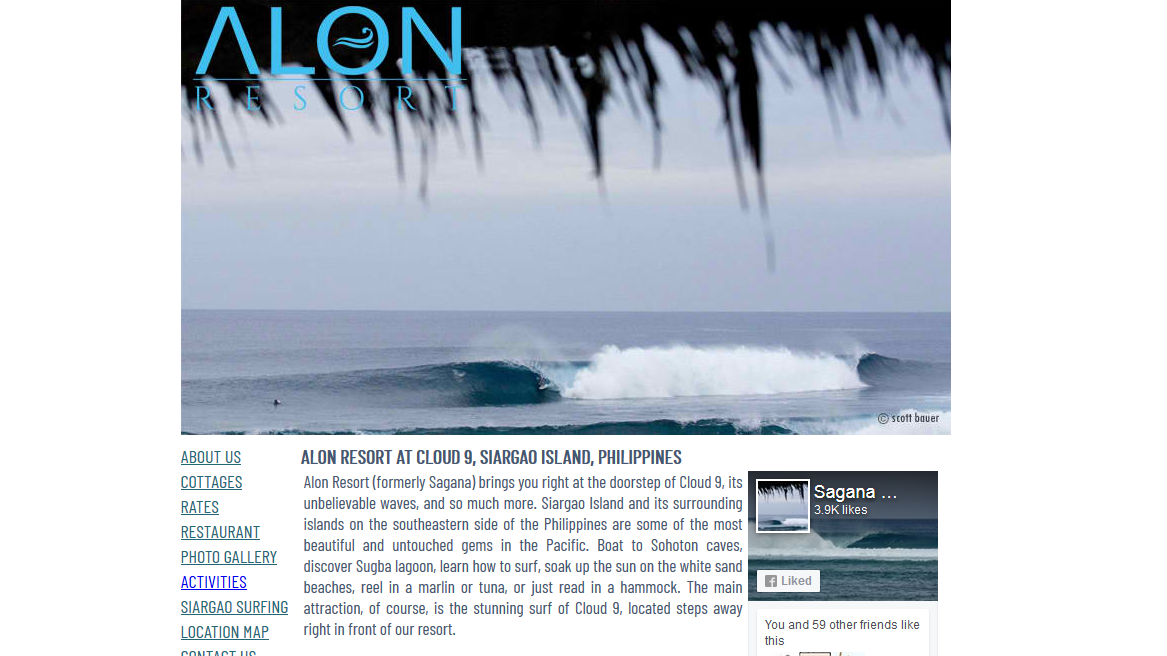 alon surf resort cloud 9