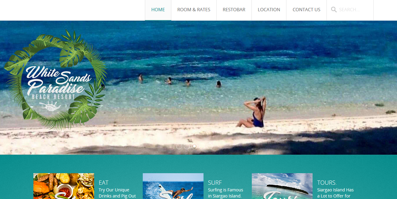 white sands paradise resort siargao